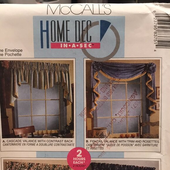 McCall's 8375 Drapes Pattern - Picture 5 of 6